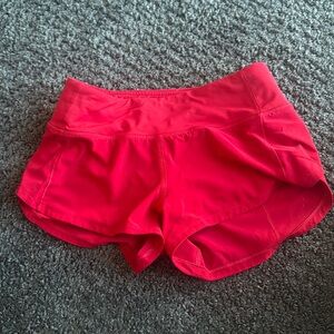 Lululemon speed ups red size 0